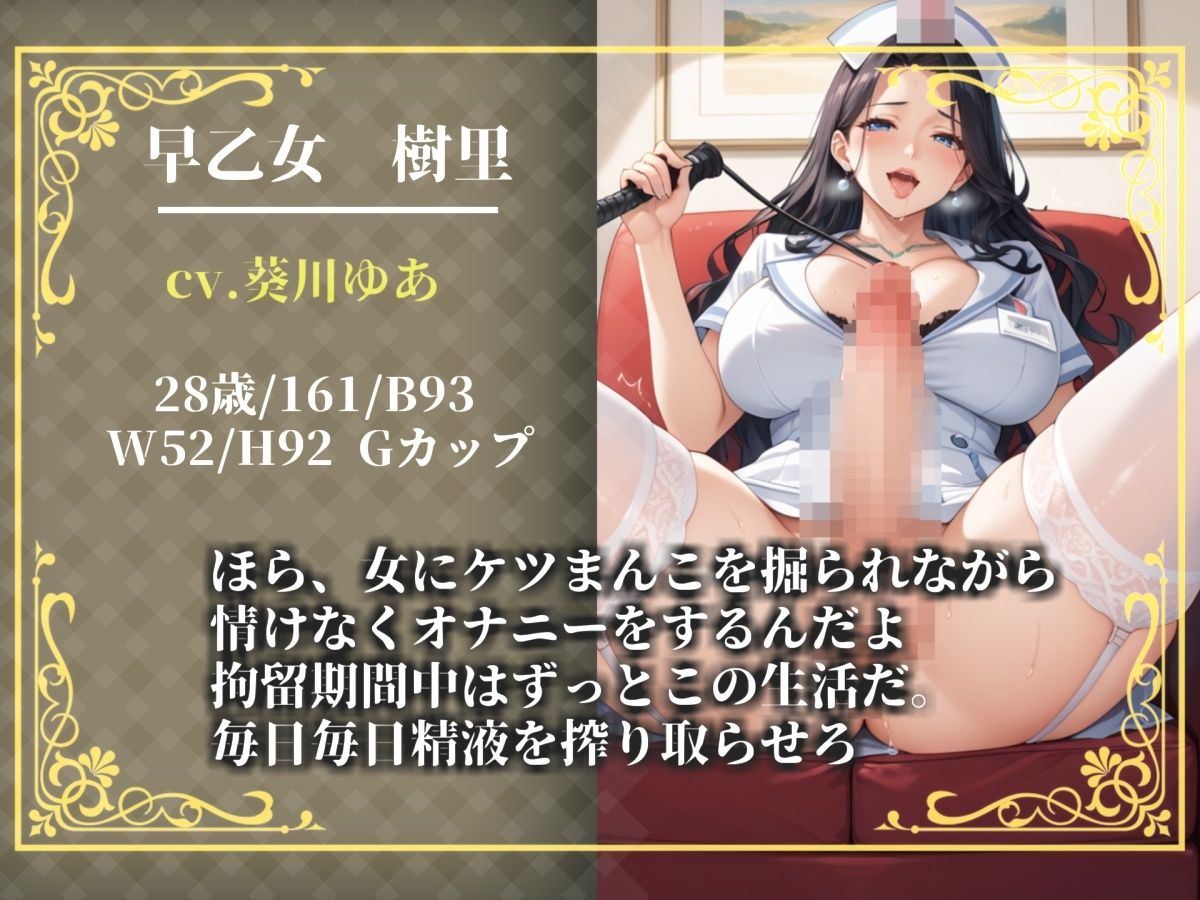 【新作価格】【豪華おまけあり】【プレミアムサウンド】ドスケベ絶倫ふたなり看護師による更生プログラムの対象になった僕は、男の尊厳を奪われアナルがゆるガバになるまで逆レ●プで犯●れて童貞喪失 画像2