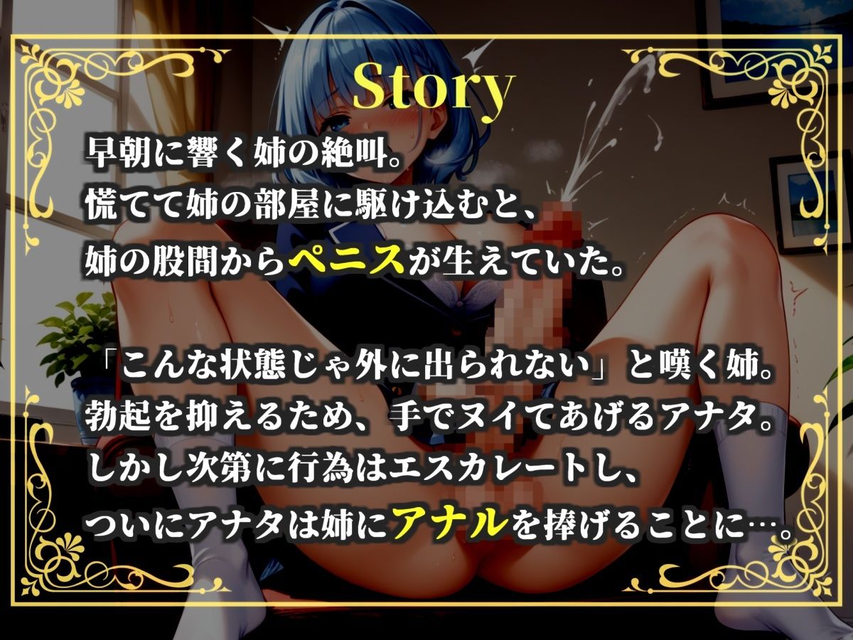 サンプル画像3:【新作価格】【豪華おまけあり】【プレミアムサウンド】突然ふたなりち●ぽが生えたショタ好きな姉の勃起を抑えるためにヌイてあげたら、毎晩アナルを求められて性処理オナホとして扱われてしまう(しゅがーどろっぷ) [d_723238]