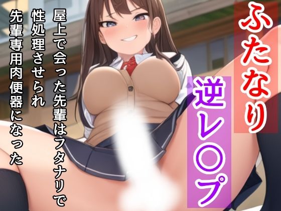 ザーメン出るぅぅ…はあぁぁぁぁ【【ふたなり/逆レ】屋上で会った先輩はフタナリで、性処理させられ先輩専用肉便器になった】　by　PureCherry