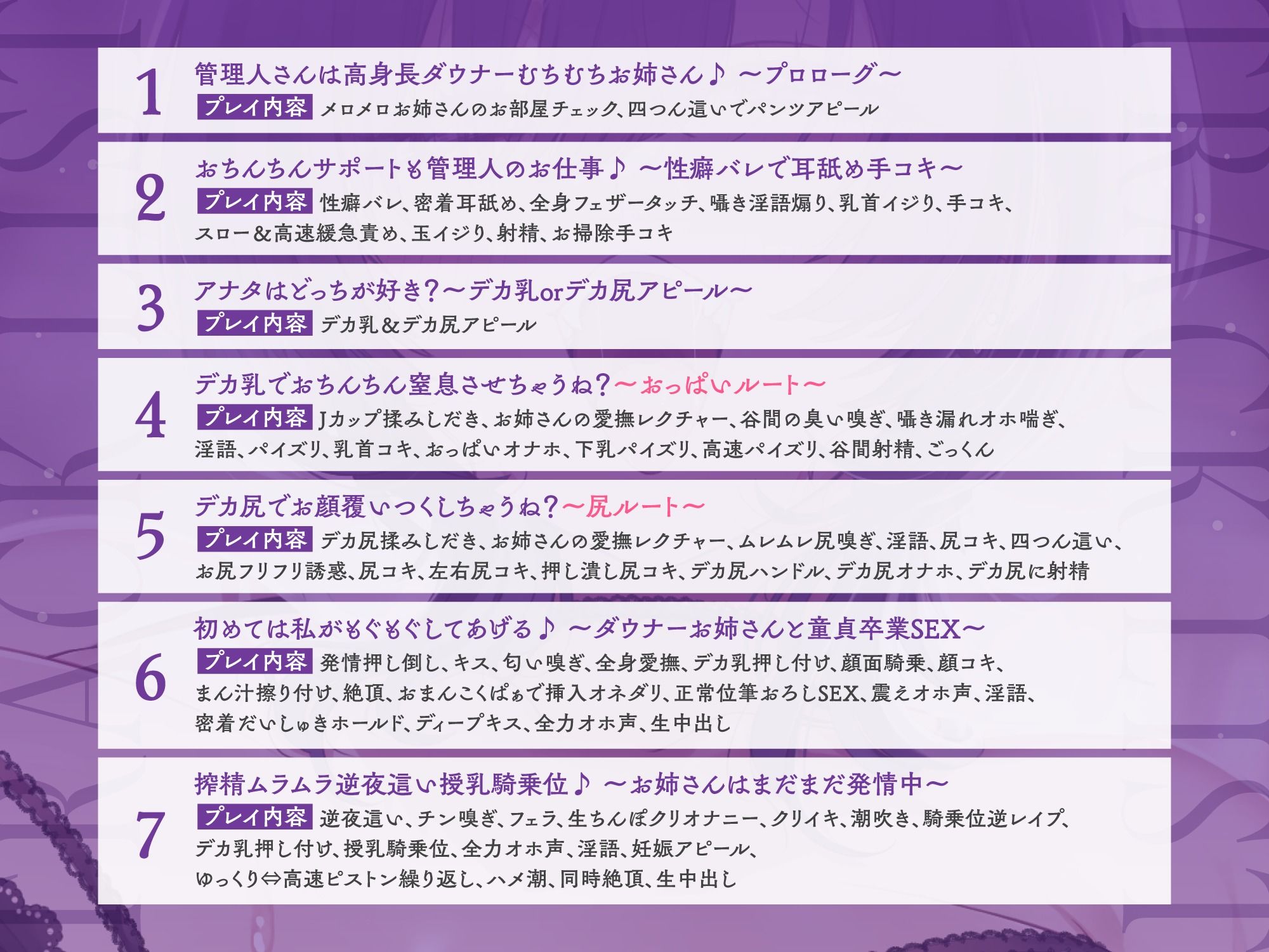 【超密着＆耳舐め求愛】お隣さんのむちむちダウナーお姉さんの溺愛が止まらない♪「デカ乳とデカ尻…どっちが好き？」性癖バレ×童貞喪失【ルート分岐有り】 画像4