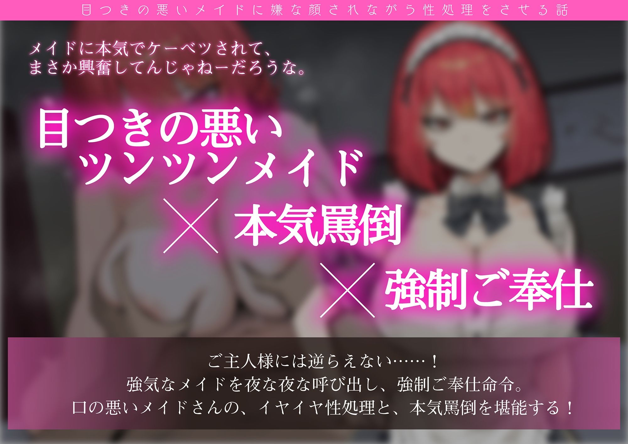 【屈辱プレイ】目つきの悪いメイドに嫌な顔されながら性処理をさせる話 画像2