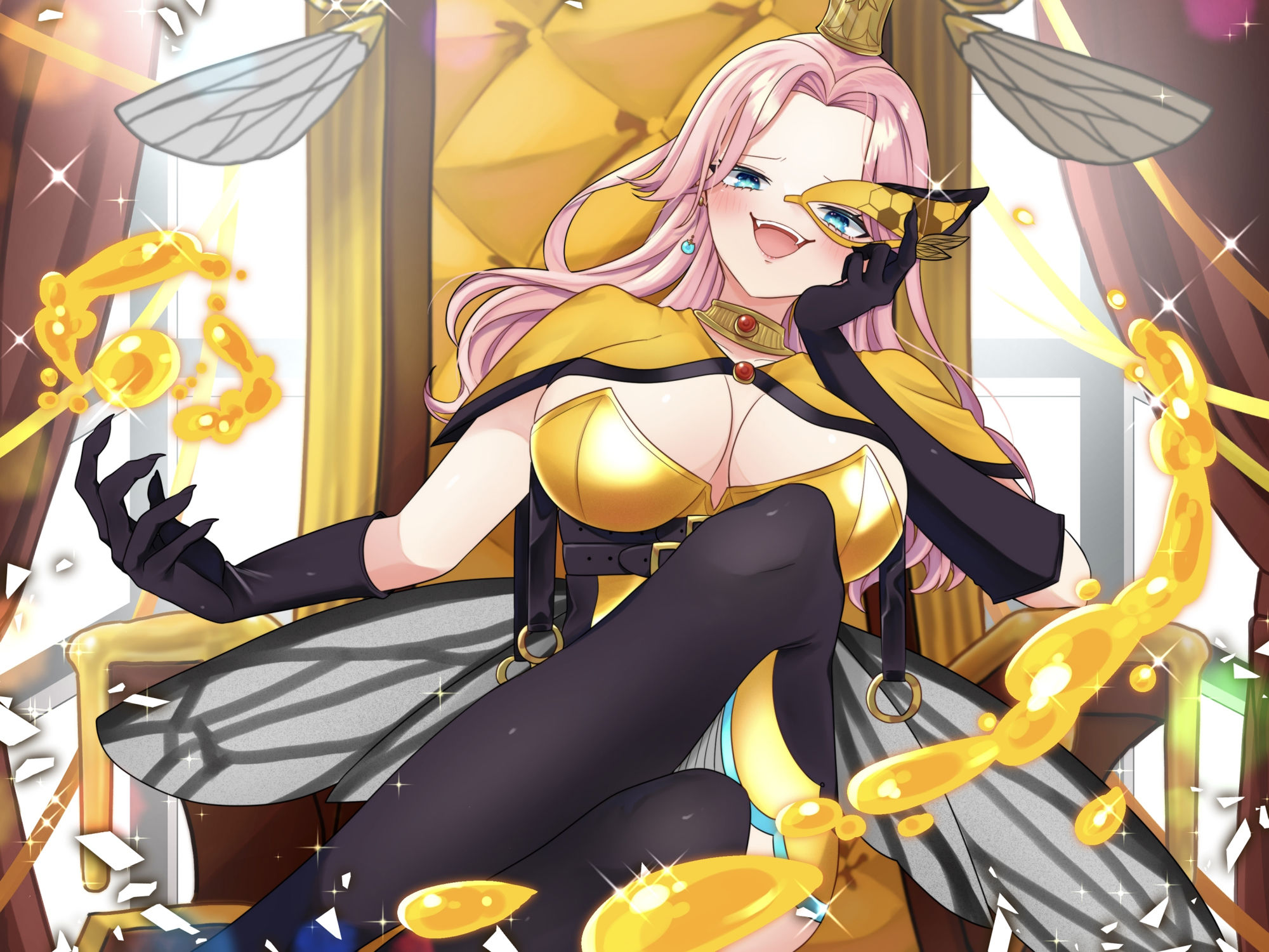 【昆虫擬人化/第1弾】いんせくと・らぶ -奴●のオスを愛でたい最強女王蜂様編-【チン踏み/ちんぐり返し】 画像3