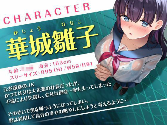 温もり知らずの元お嬢様JK-人生破滅で男嫌いになった彼女との更生らいふ- 画像1