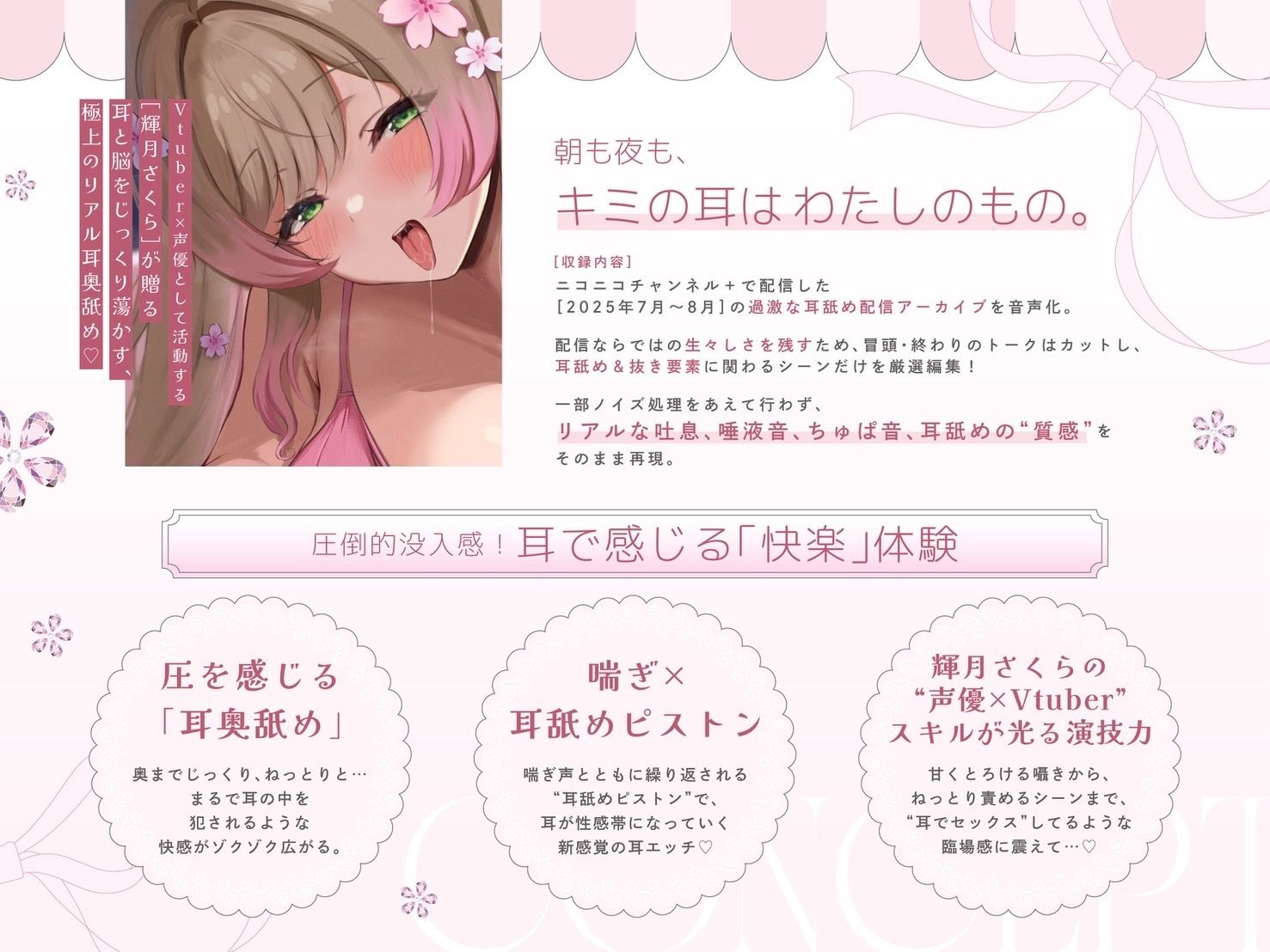 【耳イキ】耳舐めアーカイブ！耳奥舐め×喘ぎ×オナサポ｜厳選編集6時間オーバー！【圧倒的耳奥舐め】 画像1