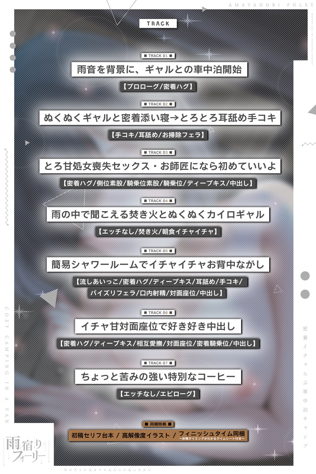 【雨宿りフォーリー】冬のギャルは懐炉みたいにあったかい〜車中泊で過ごす、密着イチャらぶ生ハメキャンプ〜_4