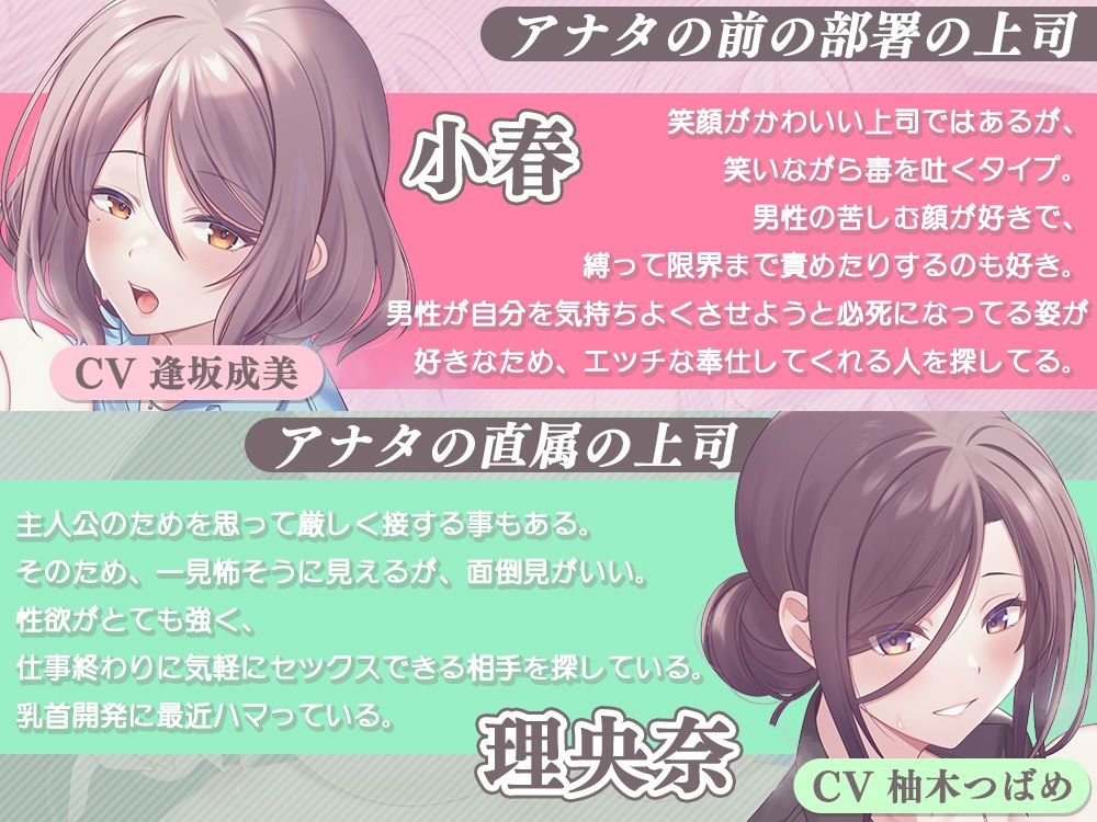 会社でチクハラ！？ず〜っと乳首責め♪〜アナタの事を全肯定な上司達に、敏感な乳首開発されちゃいます〜 画像3