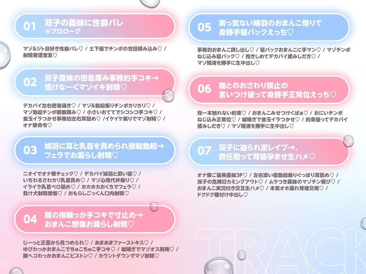 【いぢわる射精管理/全裸差分イラスト付き】デカパイ双子義妹のいぢわる射精管理 〜ジト目大好きマゾおにいのお世話はおまかせ〜【KU100】_4