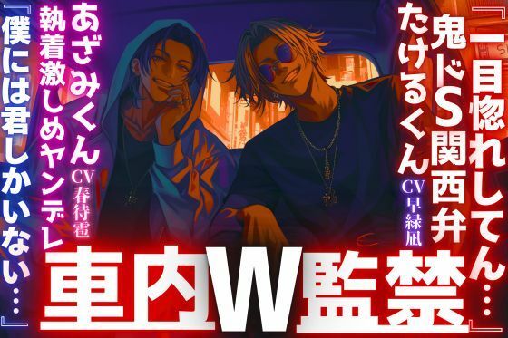 【やばい男達に監禁されてます…】【W車内監禁レ●プ】『一目惚れしてん…』長身絶倫の二人組に気に入られ。鬼ドS関西弁君と執着激しめヤンデレ君『僕には君しかいない…』 画像1