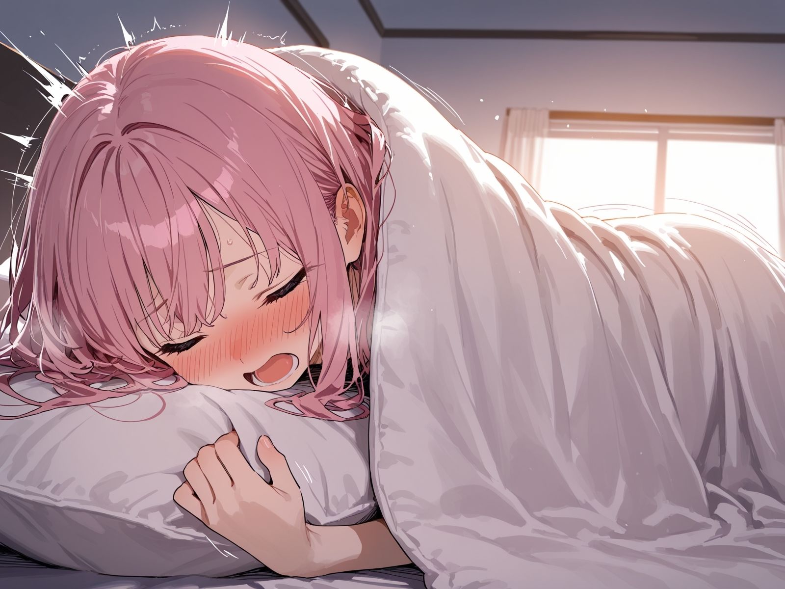 【オナニー実演】朝からオナニーしちゃった〜朝からエッチなことする女の子は嫌いですか？ 画像2