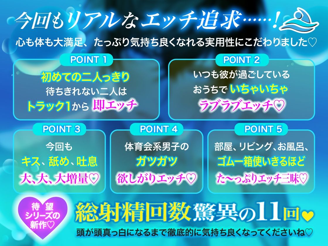 絶倫彼氏大智くん「親いないから……ゴム使い切るまでたくさんしような」水泳部男子の体力無限セックス 射精11回 絶頂12回 画像1
