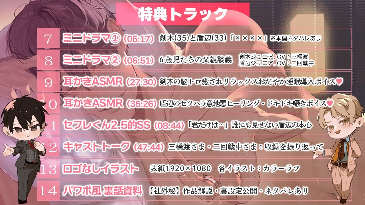 真面目系クズ★モブレくん〜良識あるクズ、むたび〜【離婚危機と2人の剣木】ジ〇ニアSS/剣木と盾辺の耳かきASMR/セフレくん2.5同梱 サンプル5