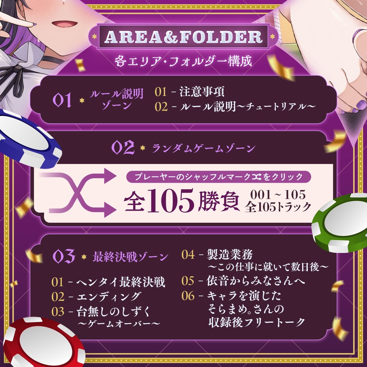 【ランダム】左右博打で運試しオナニー倍々ゲーム「7ステイフィールド」〜ランダム再生による左右選択式ギャンブルでアイテムを増やす射精我慢ゲーム〜 画像6