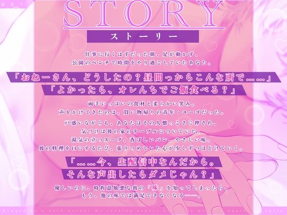 【全日本シチュエーションボイス】頑張り屋さんにご褒美を〜料理研究家の彼は何度も私を蕩けさせる【CV.胡桃屋】 画像1