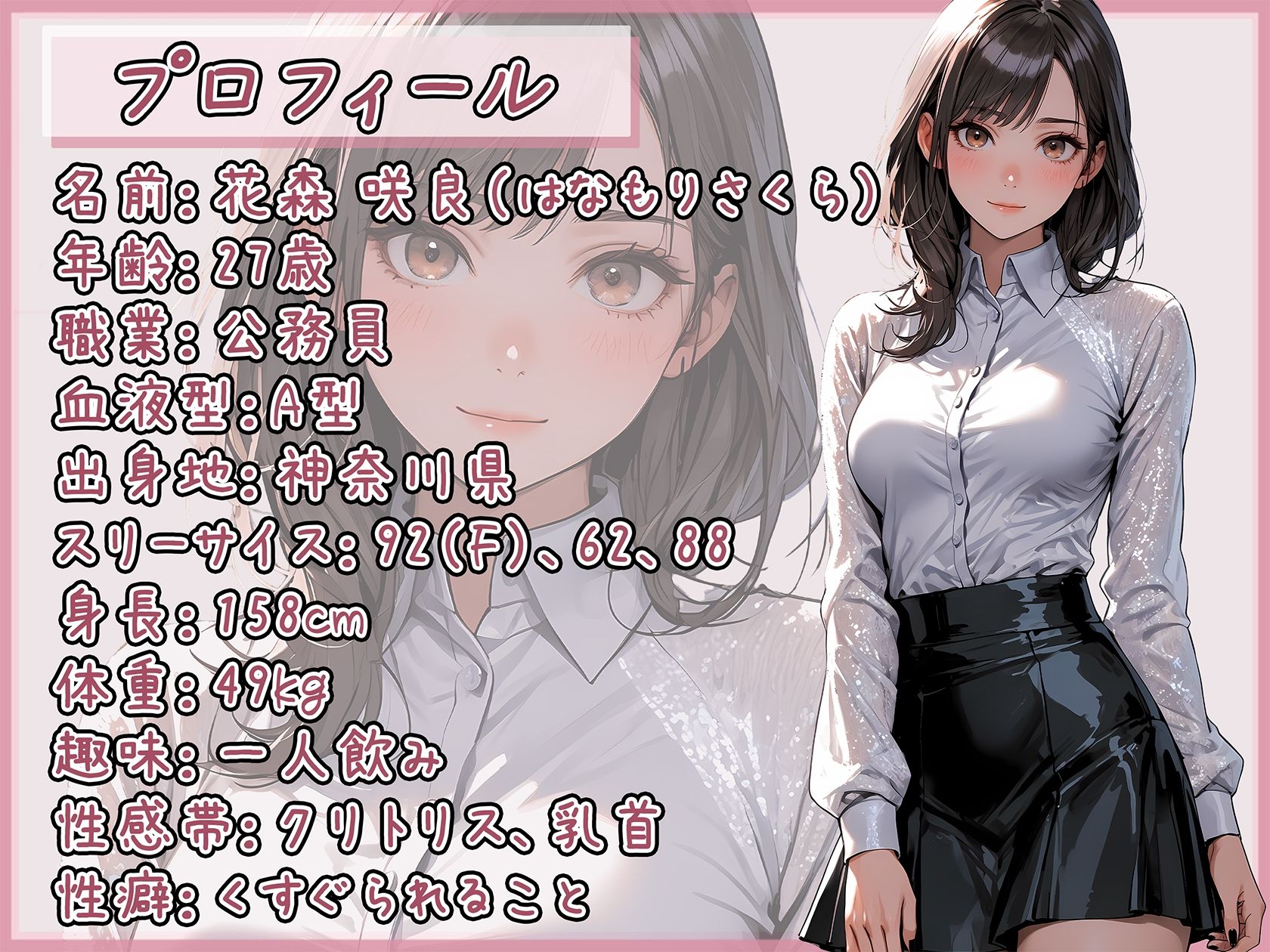 【オナニー】Fカップ公務員 花森咲良「ディルドでクチュ音」【花森咲良】 画像1