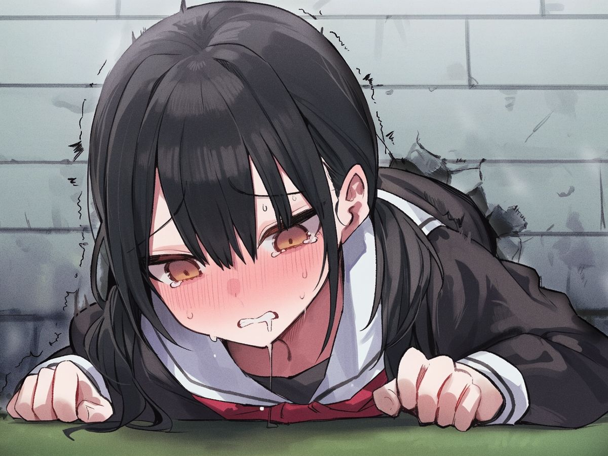 【壁尻BSS】壁にハマった初恋のあの子がヤンキーに犯●れるのを、僕は見てる事しかできなかった。 画像3