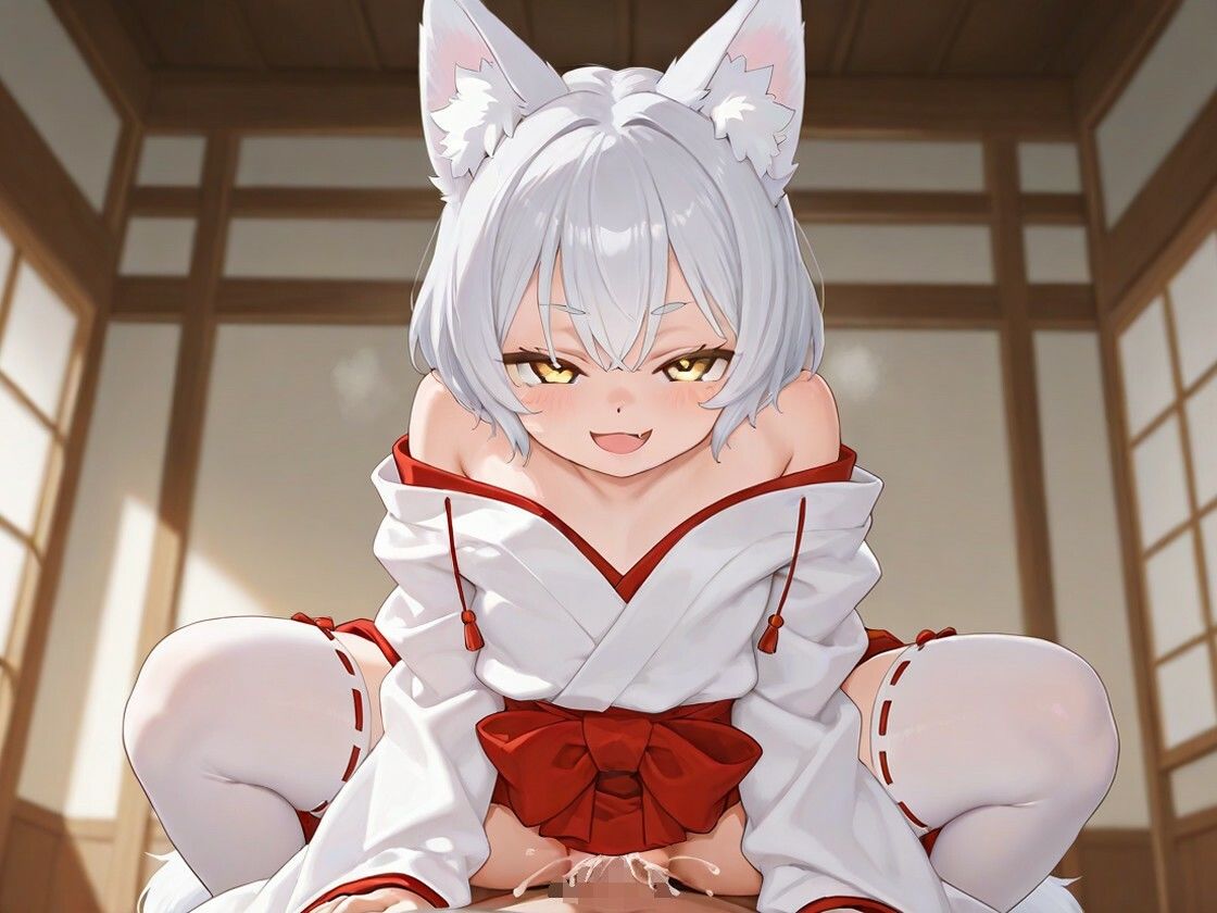 【KU100】アゲマン銀髪のじゃ〇リ妖狐がキツキツまんこで逆レしてきます〜俺が社長になるまでのサクセスストーリー〜【けもみみ/ファンタジー】 画像4