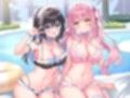 【KU100】ふりふりメイドのダブルふわふわハーレムご奉仕♪ ビキニで甘イキご奉仕いたしますにゃん♪ サンプル画像8