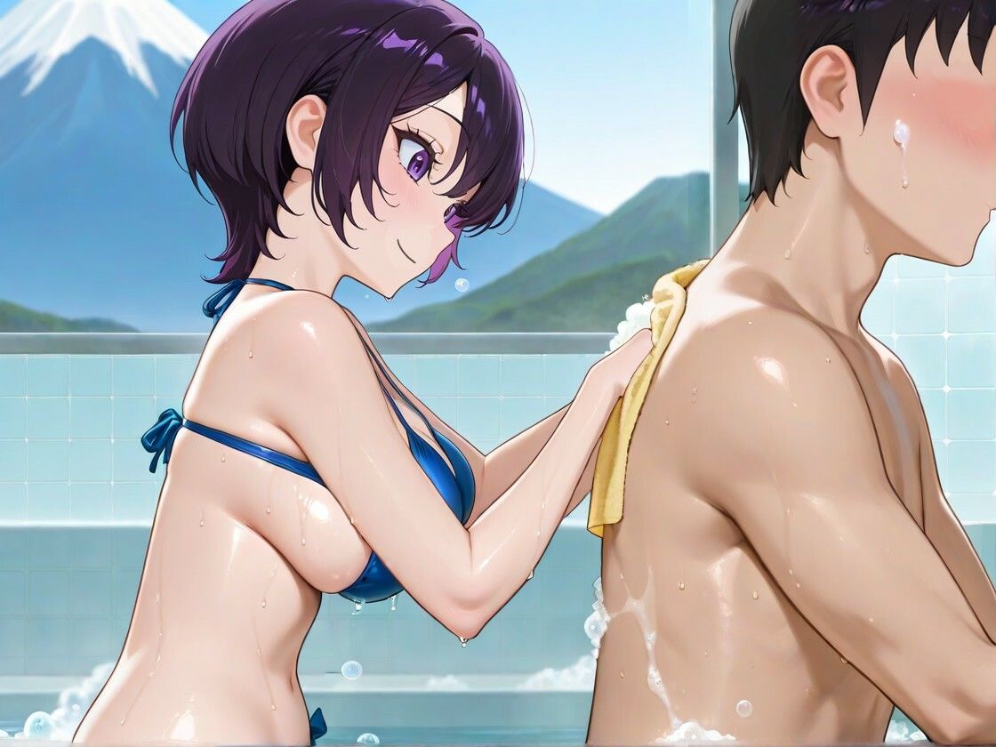 クールビューティな番台のお姉さんは気に入った客（ボク）で性欲を発散する【バイノーラル/女性優位/中出し】 画像6