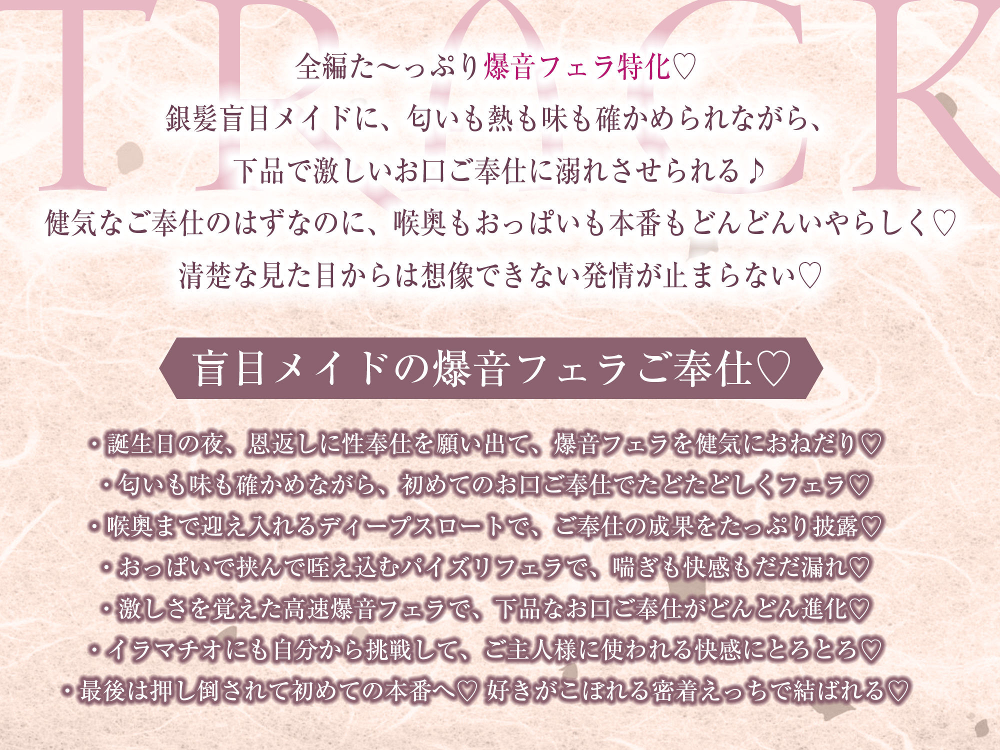 ★Live2D同梱★【フェラ特化】銀髪盲目メイドのお口ご奉仕  〜ご主人様のためにどんなに下品で激しいフェラでも頑張ります♪〜 サンプル6