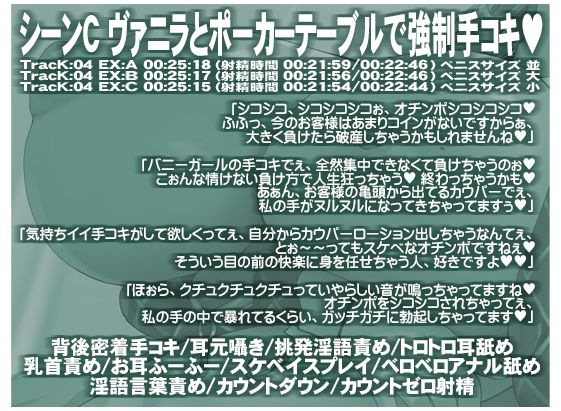 サンプル-ハイローラーを超える強運メガウェールは爆乳おっぱいの逆バニーが御好き 生意気メスウサギとの生ハメSEXに我慢できずに中出しフルBET - サンプル画像