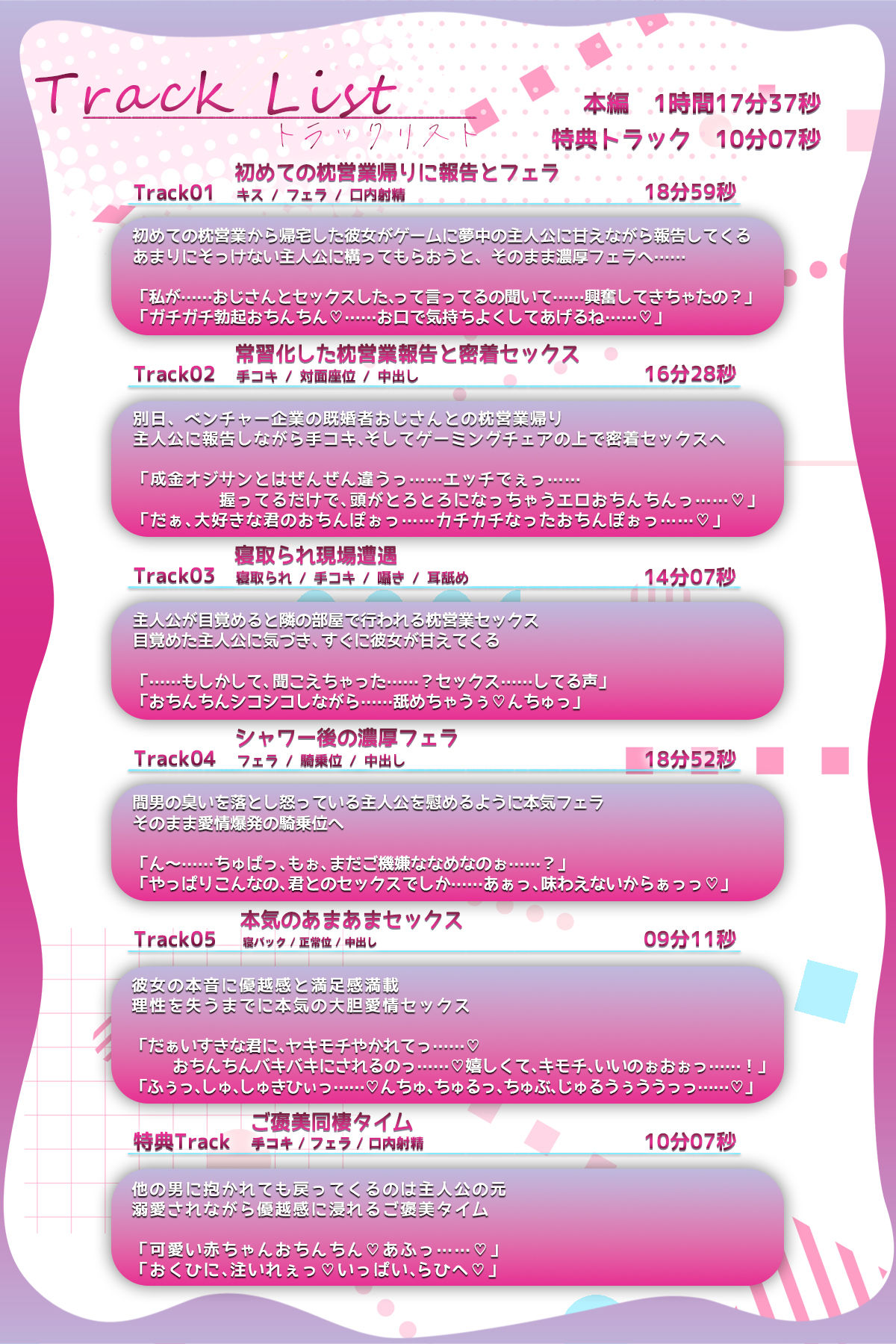 サンプル-♪10日間限定特典同梱♪寝取られ報告 彼女に飼われているニートゲーマーの俺が、枕営業の報告を聞かされながら弄ばれ溺愛される日々 - サンプル画像