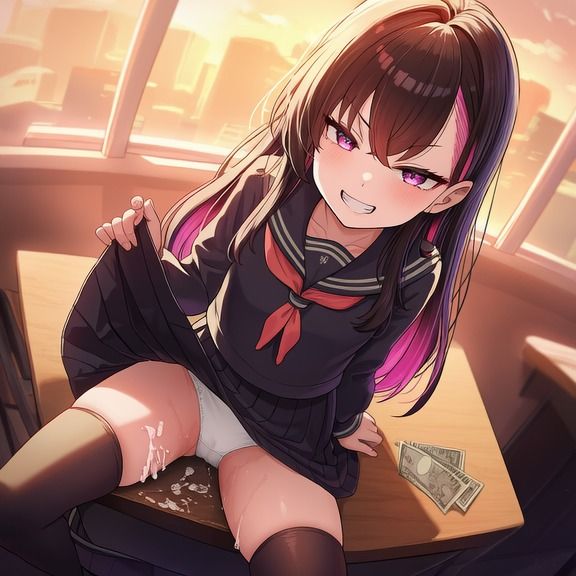 パンチラされてJKに負けてお貢ぎしてしまう オセロで勝負を挑まれ色仕掛けに負けてお金を貢ぎ続ける フリー台本 画像4