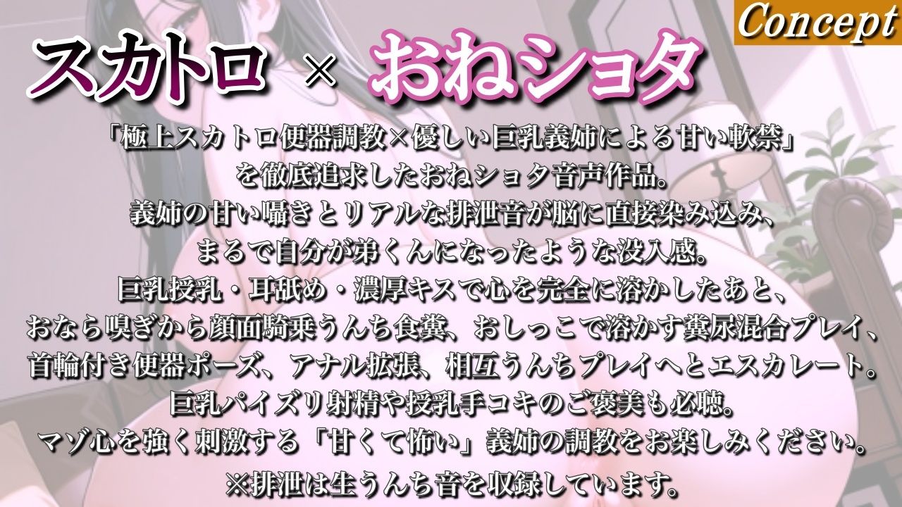 【マゾ調教スカトロ×おねショタ】巨乳義姉に軟禁された臆病ショタの尻穴便器調教日記＜バイノーラル＞ 画像1