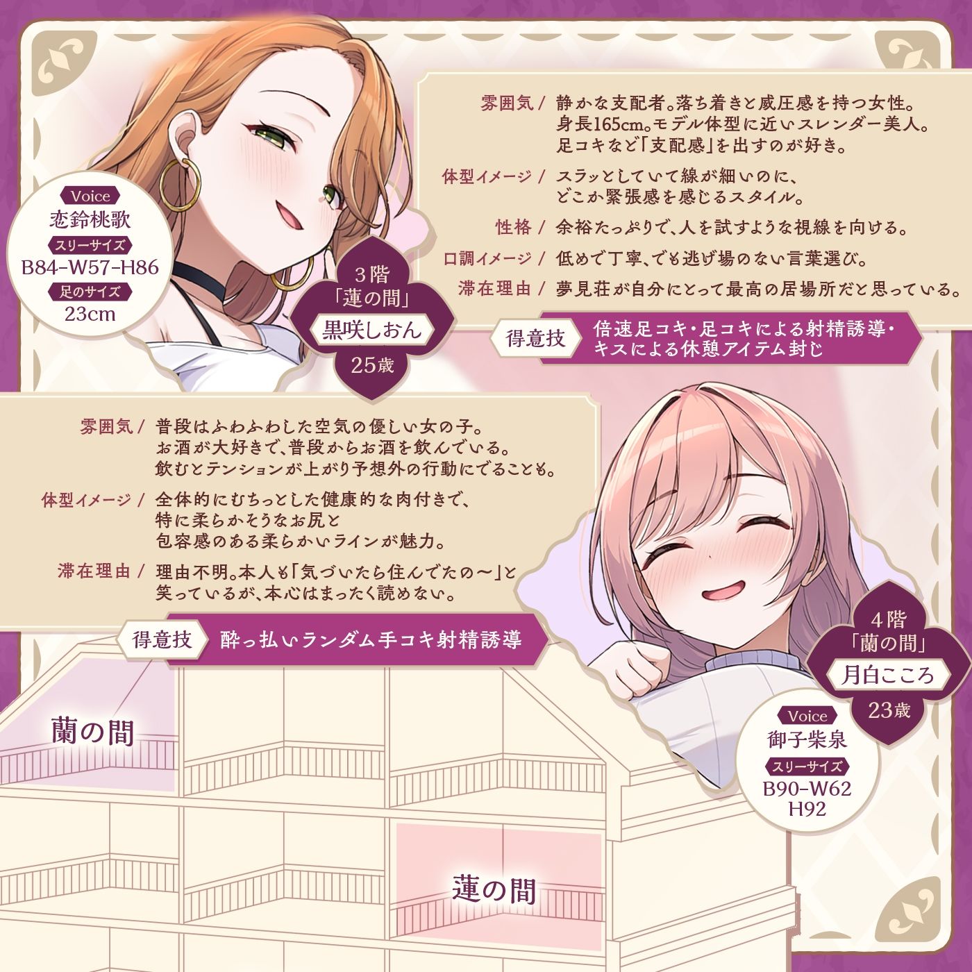 【鍵クエスト】音声で手コキ「夢見荘と3本の鍵」〜三人の宿泊者から鍵を回収せよ〜【射精したら負け！射精我慢オナサポゲーム】 画像5