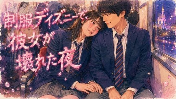 制服ディズニーで、彼女が壊れた夜 画像1