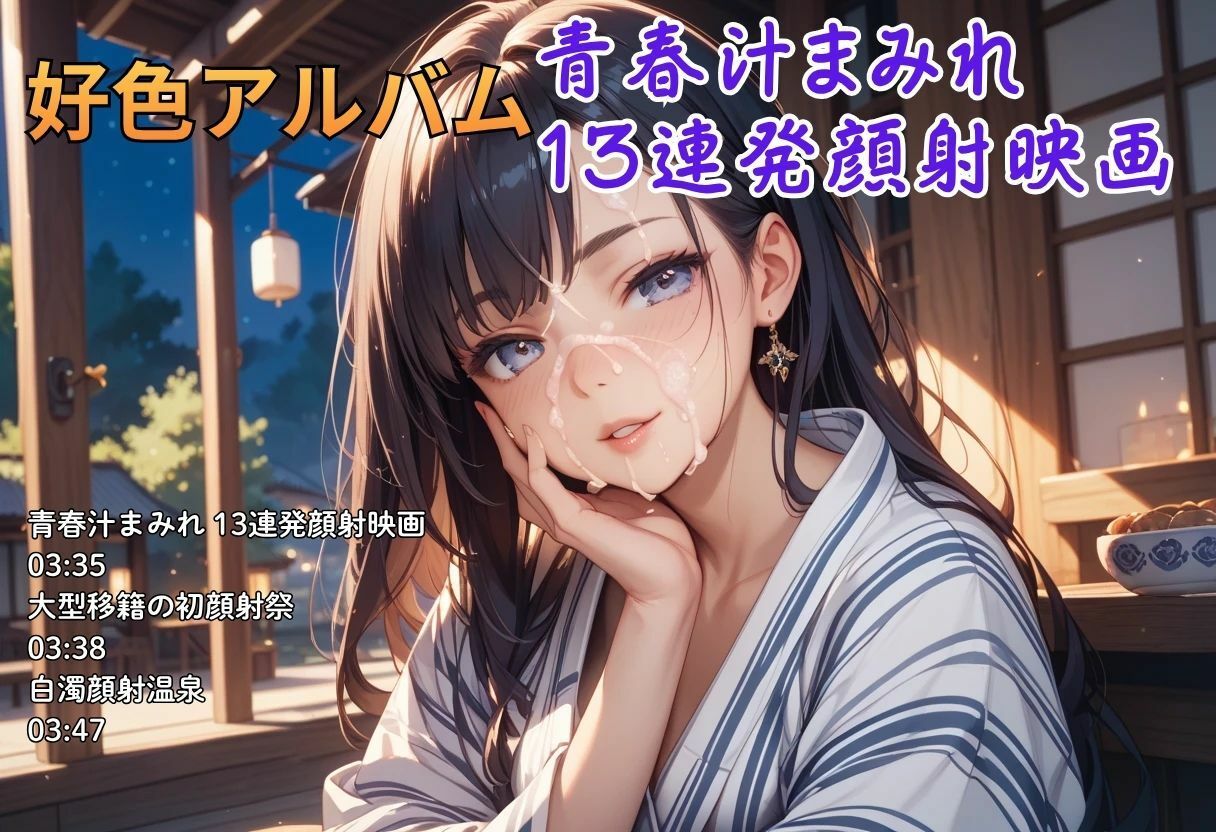 【隠語エロ歌】好色アルバム  青春汁まみれ 13連発顔射映画 画像1
