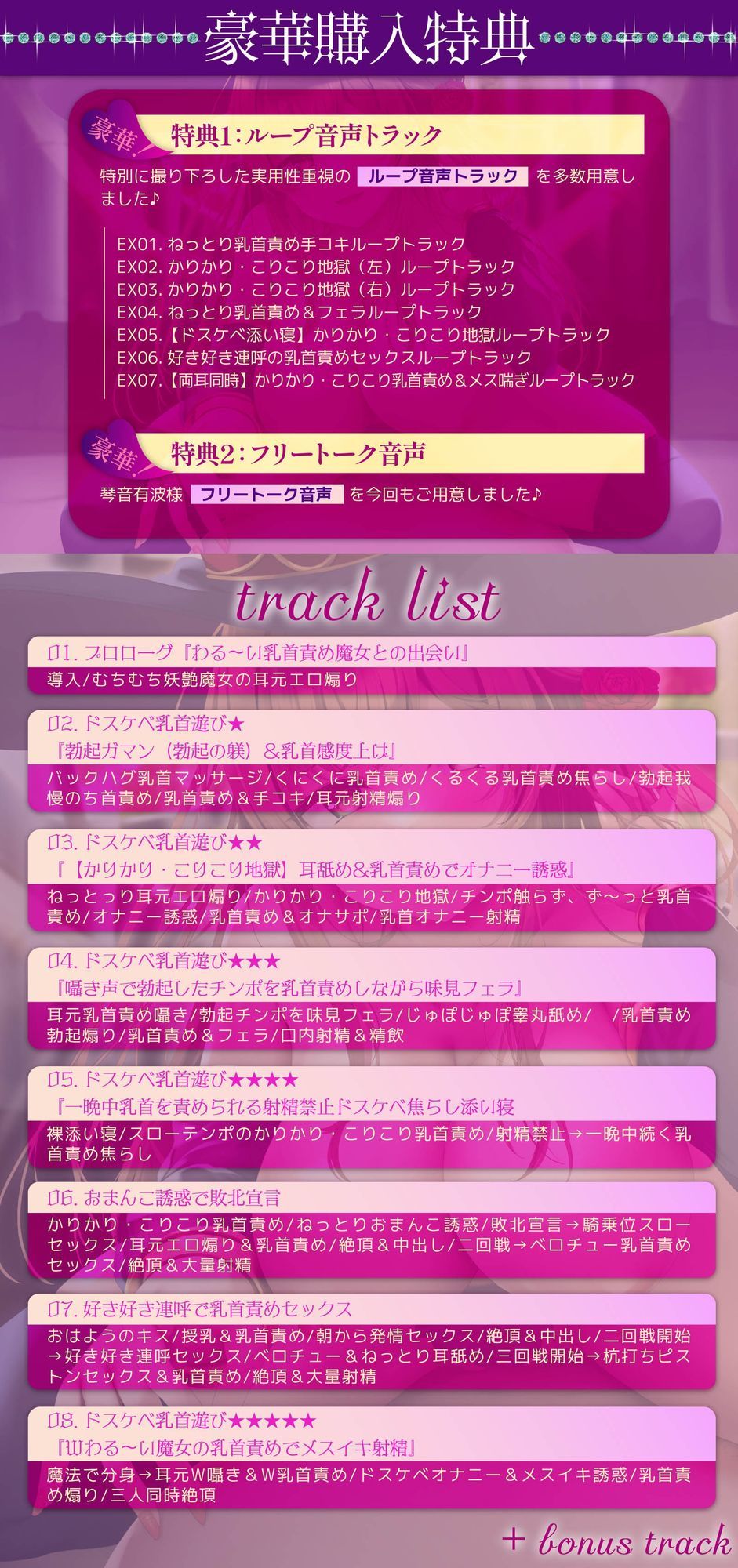【5段階の乳首責め！】わる〜い乳首責め魔女にドスケベ乳首遊びされちゃう音声〜かりかりこりこり地獄〜 サンプル4