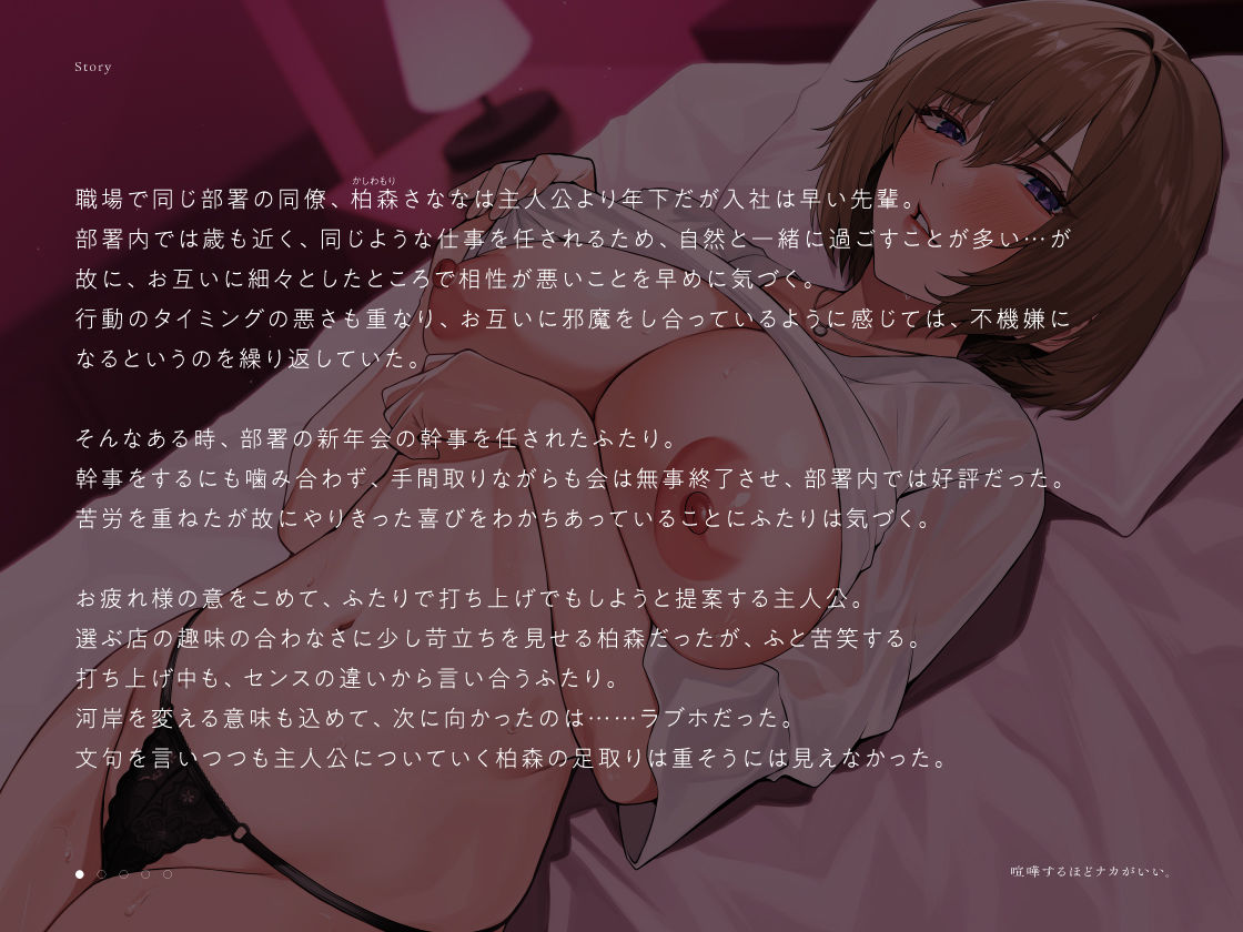 喧嘩するほどナカがいい。〜不仲な同僚と飲んだ勢いで流れックスしたら相性良すぎて困ってます〜 サンプル2