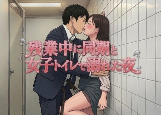 残業中に同期と女子トイレで溺れた夜 画像1