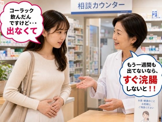 薬局で便秘相談したら浣腸をオススメされてします女子 3 画像1