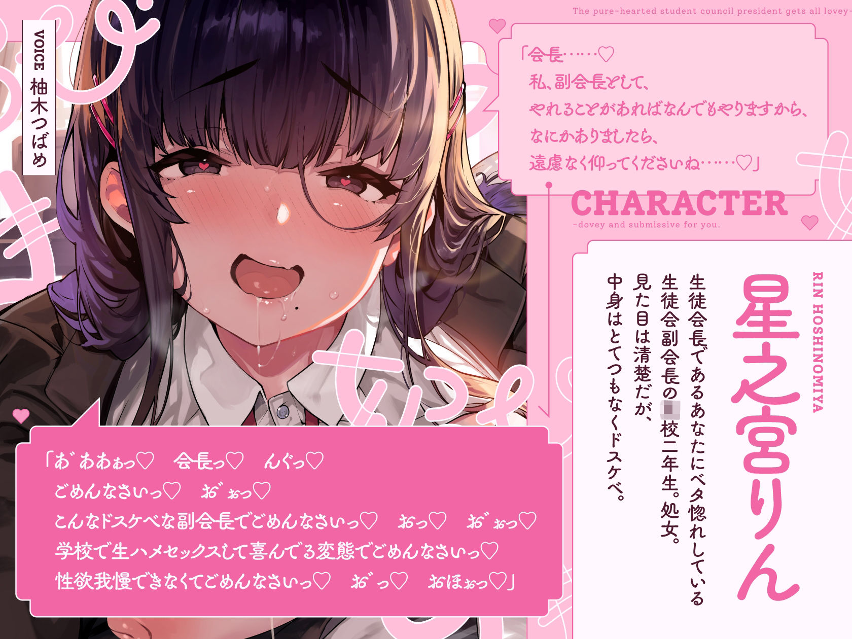 清楚でドスケベな生徒会副会長があまあま媚び媚びご奉仕してくれる話♪【KU100ハイレゾバイノーラル】 画像2