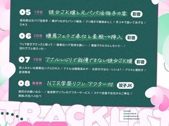 【NTR×逆NTR】どスケベ学祭リフレでダウナー彼女が寝取られた話【双子JK×逆寝取られ密着囁き生ハメ×寝取られクリ搔き雑魚まんこ】 画像8