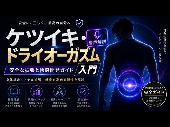 音声解説  射精を超える快楽「メスイキ」  達成にはアナル拡張が必須でありすべてのメスイキの始まりである 画像1