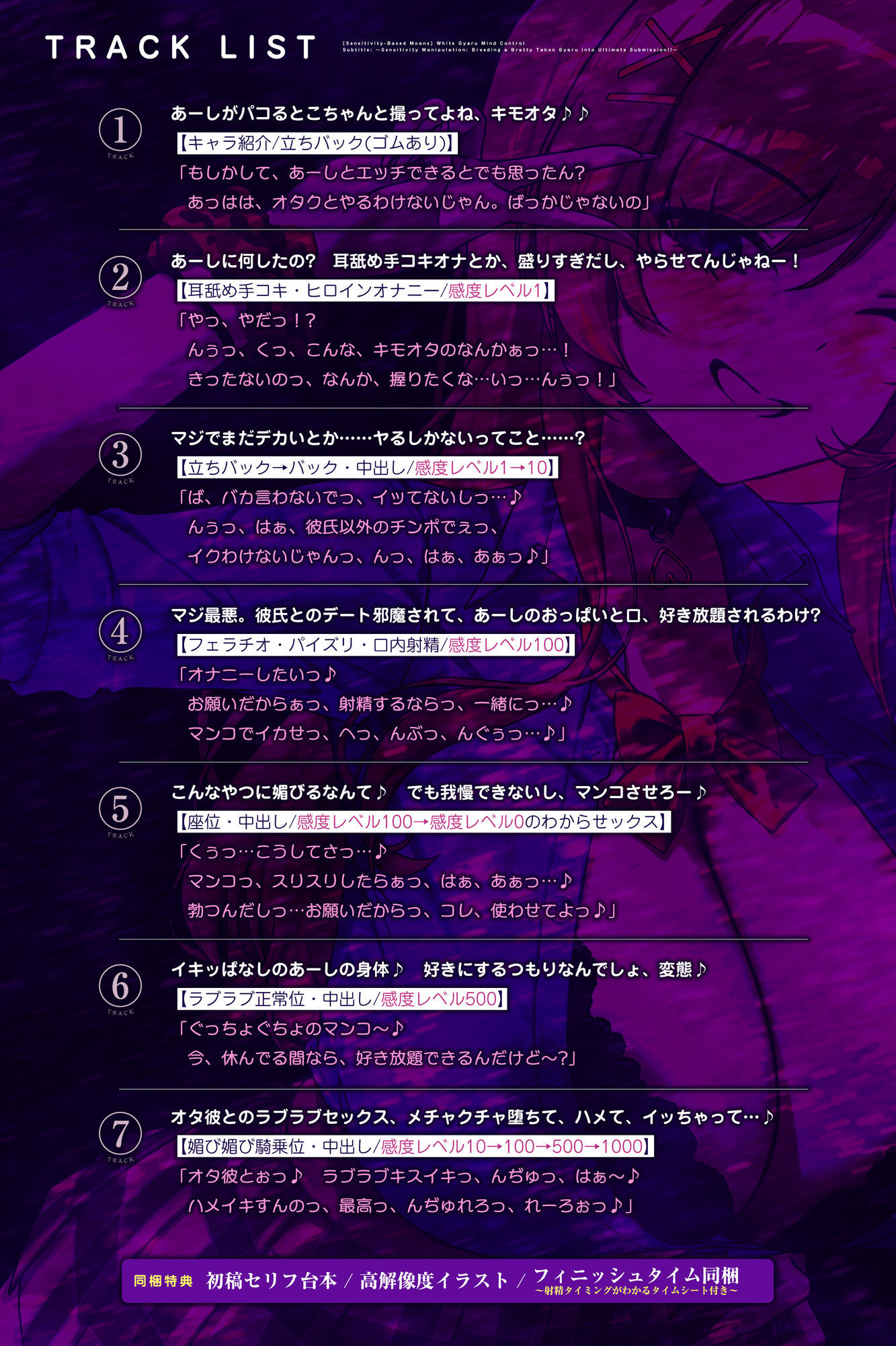 【感度別イキ声変化】白ギャル操作 〜彼氏持ち生意気ギャルを感度操作で孕ませ快楽堕ち!!〜