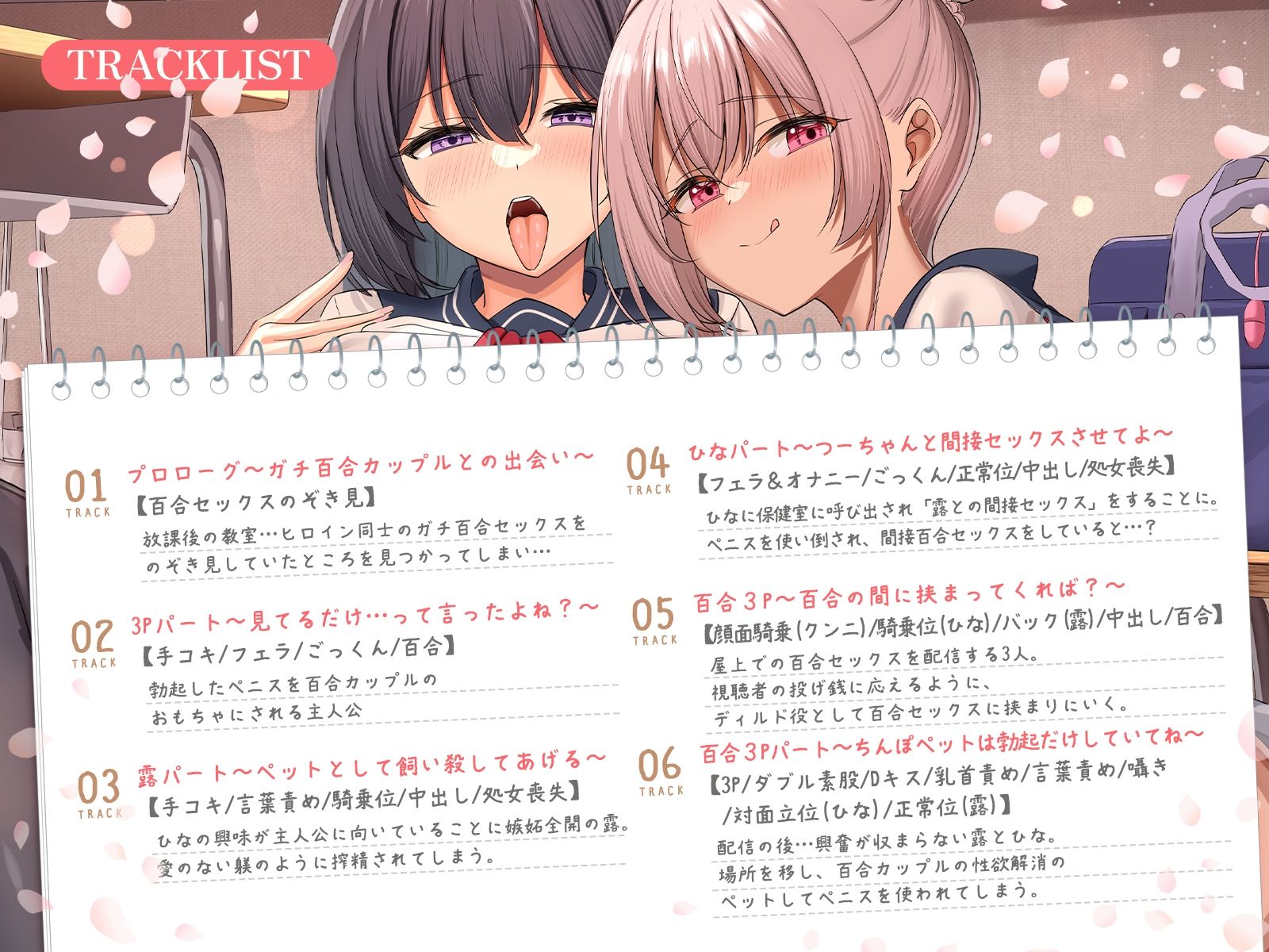 【女性優位フォーリー/イラストつき】僕は清楚JKとギャルJK百合カップルのレズ交尾用ディルドです【KU100】 画像5