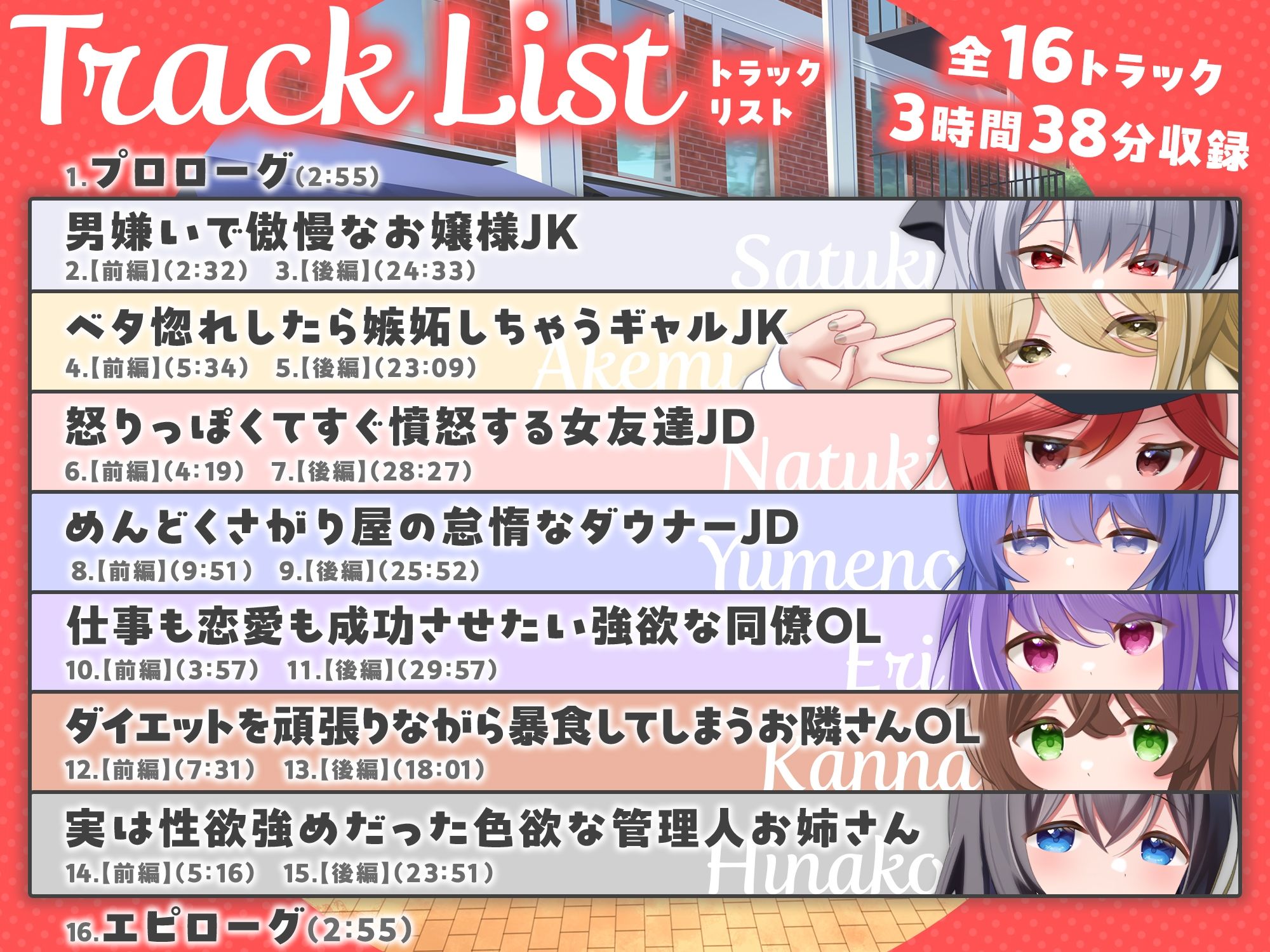 【7周年記念作品/7人オムニバス作品/3時間越え】縁結び荘へようこそ-アパートに住む7人の住人と甘々エッチする話【バイノーラル】 画像3