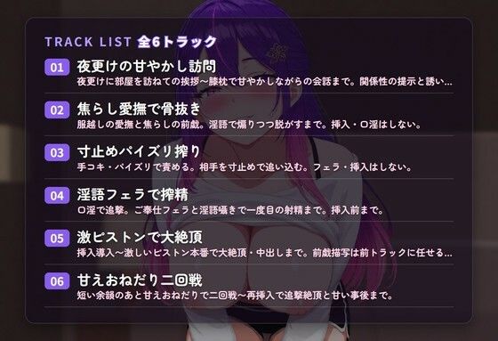 【甘やかし淫語×寸止め搾精】隣のお姉さんの夜更けリラックス搾精ケア 〜疲れきったきみをとろとろ骨抜き溺愛（はーと）〜（全46分） サンプル2