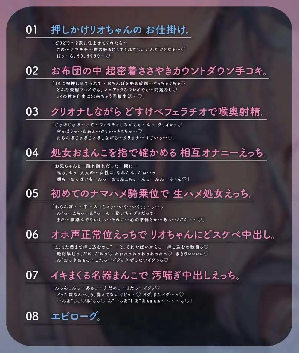 【初恋えっち】押しかけ同棲ギャル。誘惑JKリオちゃんとの甘々ラブハメ生活【逆転おま◯こ】 画像4