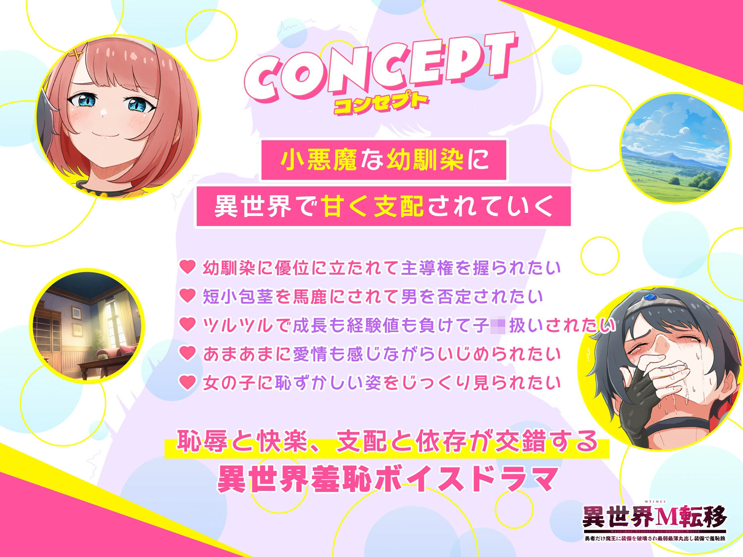 【異世界M転移】ボイスドラマ 〜甘サド幼馴染の(短小・包茎・無毛・失禁)羞恥責め〜 画像2
