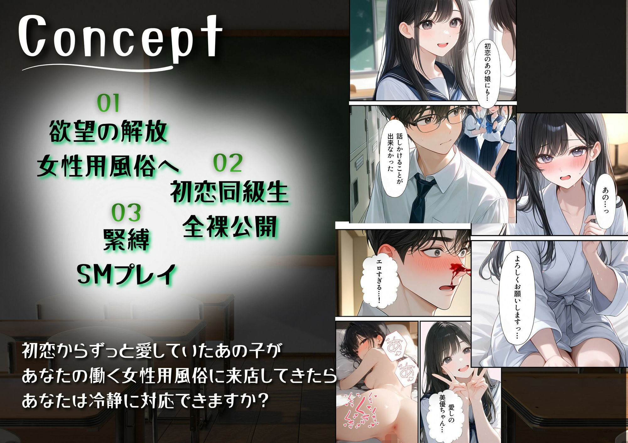 【緊縛】初恋の同級生を緊縛する夜（漫画69P付＋動画1本） 画像2