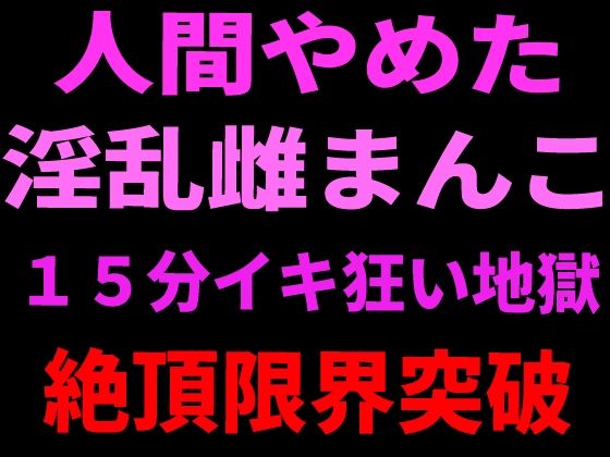 人間やめた淫乱雌まんこ 15分イキ狂い地獄 絶頂限界突破 画像1