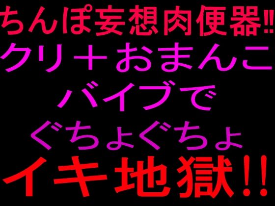 ちんぽ妄想肉便器！！クリ＋おまんこバイブでぐちょぐちょイキ地獄！！ 画像1