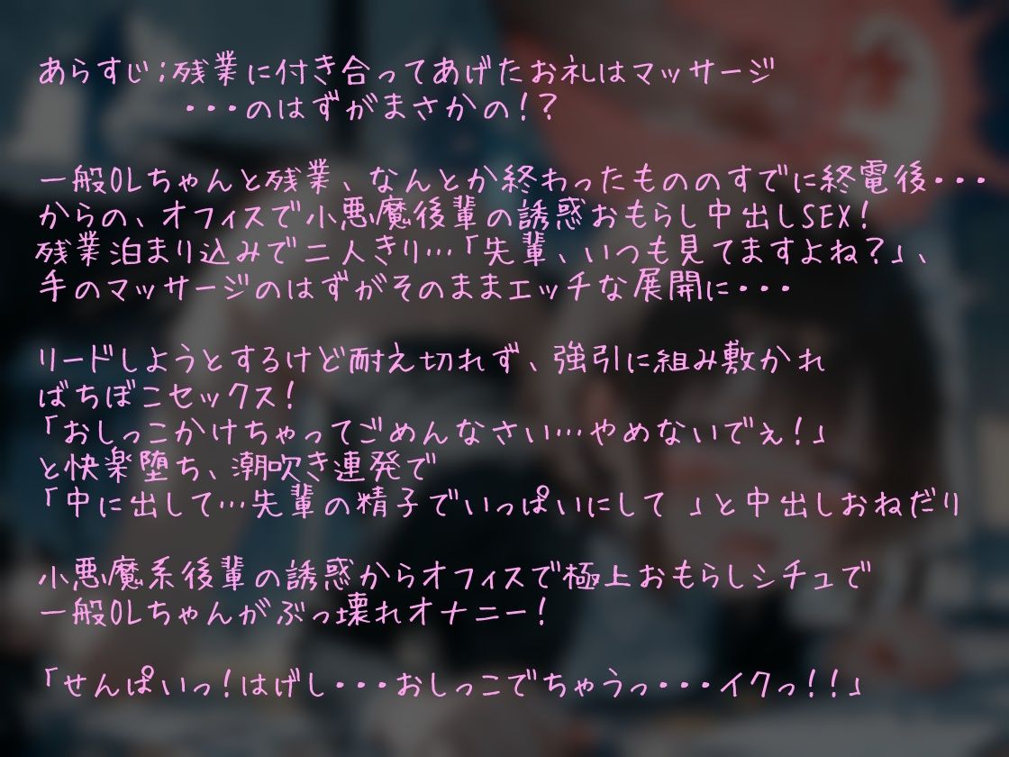 【シチュボ x 実演オナニー】一般OLちゃんとエッチな残業！？深夜のオフィスでアヘイキ潮吹きセックス！ 画像2