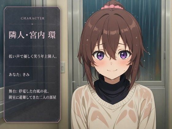 【敬語崩壊×淫語責め】台風の夜、隣人さんに一晩中搾り取られました