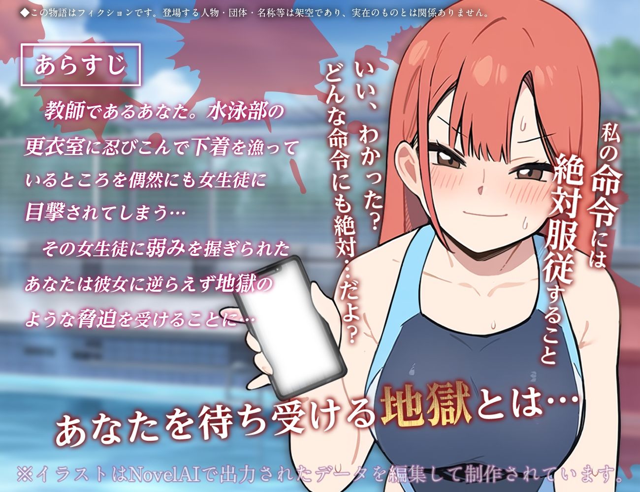 水泳部員の生徒による脅迫マゾいじめ 画像2