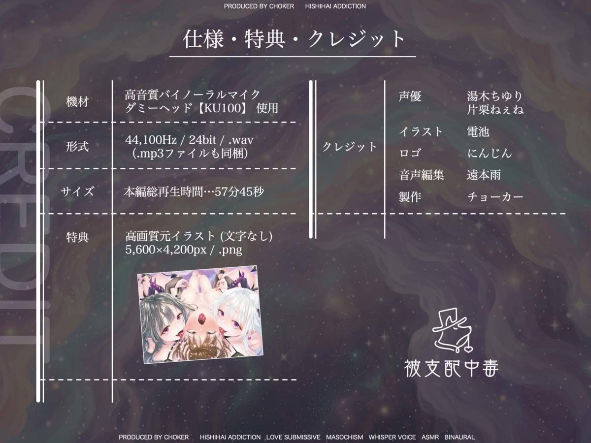 【脳分割催●】双子サキュバスの両耳挟み撃ちマゾ搾精〜片耳ずつ、別々に堕ちちゃう（はーと）〜 画像4